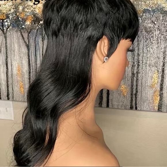 Mullet Human hair wig - Picture 2 of 2